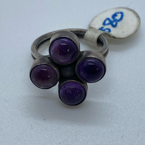 BOGO50 Sterling silver amethyst ring - Picture 2 of 4